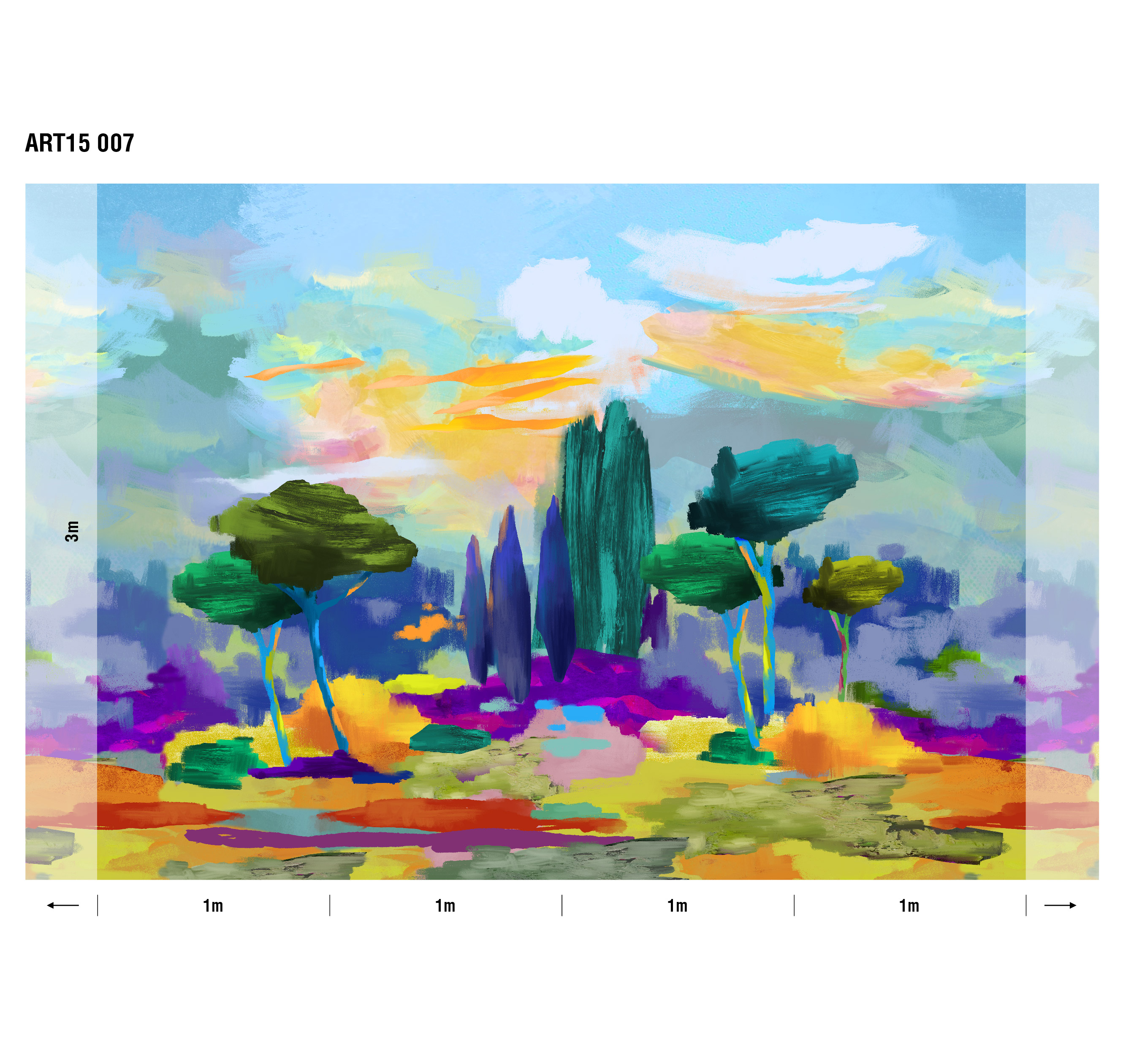 Панно Loymina Пейзаж 2 Средиземноморье ART15 007 3×4